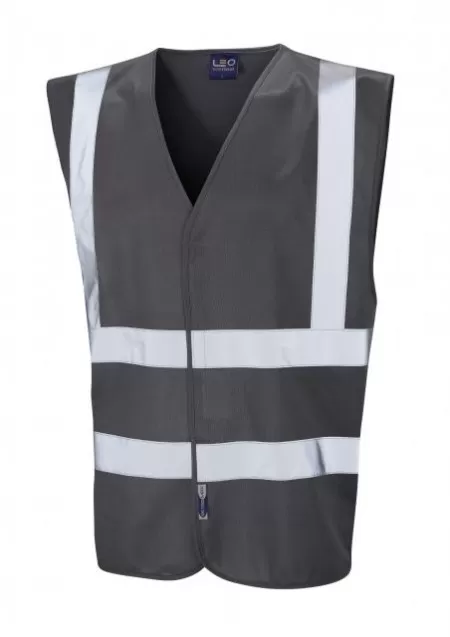 Leo Hi Vis Vest In Dark Grey W05