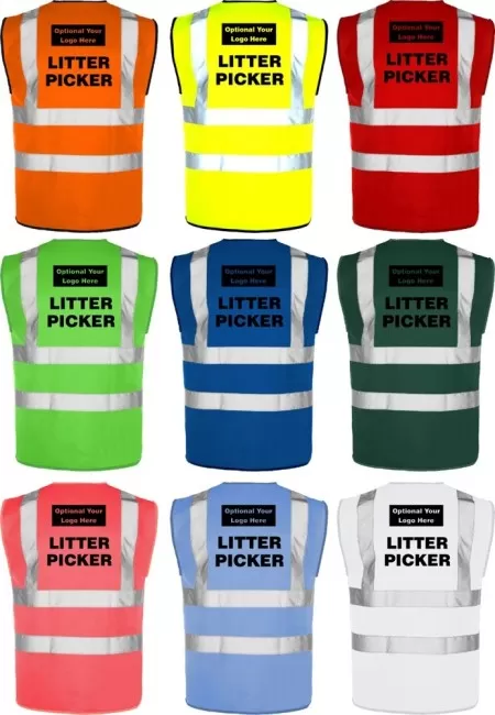 Litter Picker Hi Vis Vest All Colours