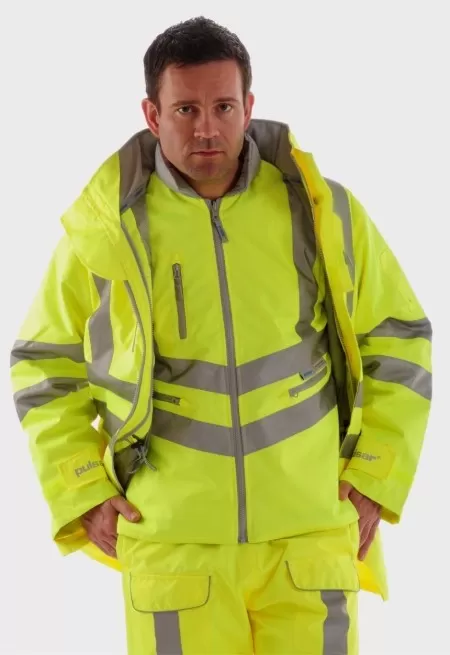 Pulsar P487 7 in 1 hi vis jacket