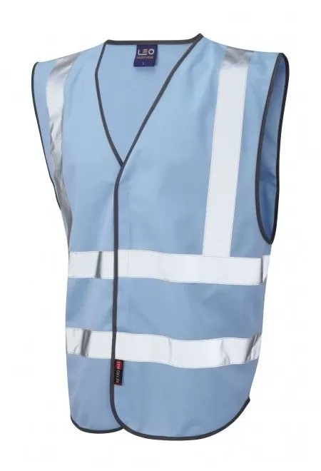 Leo Hi Vis Vest In Sky Blue W05