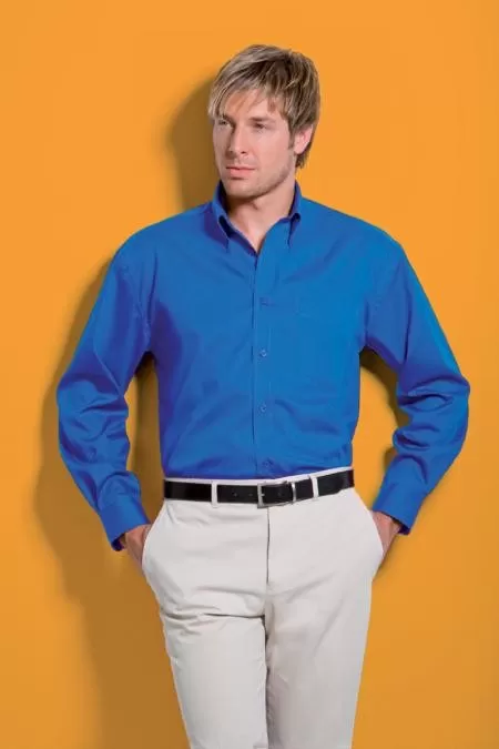Kustom Kit KK105,Corporate Oxford shirt long sleeve