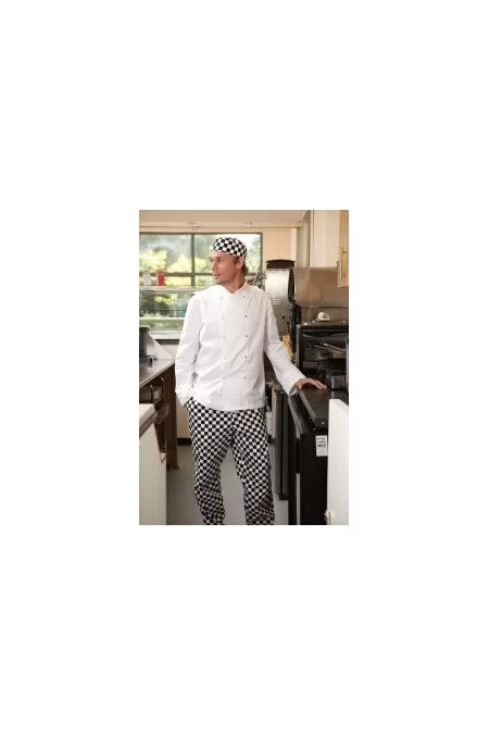 Dennys White Chef Jacket DD08 Long Sleeve