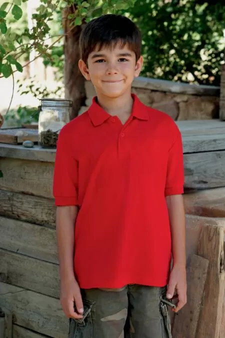 Fruit of the Loom SS417 Kid's 65/35 pique polo