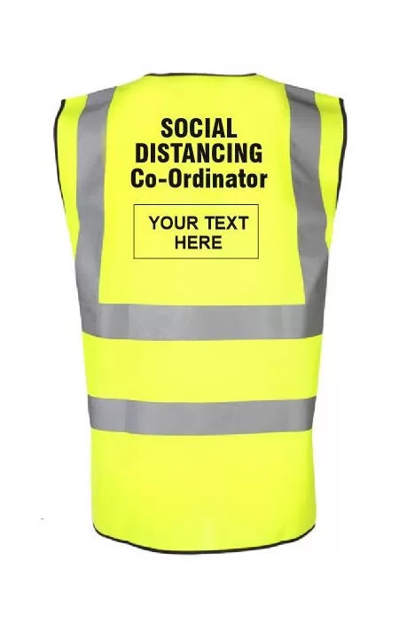 Social Distancing Co Ordinator Hi Vis vest