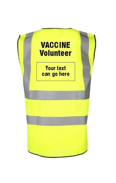 Vaccine Volunteer Hi Vis vest