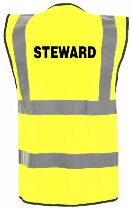 Steward hi vis vest