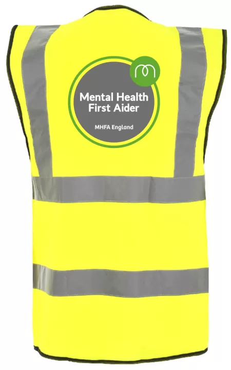 Mental Health First Aider Printed Hi Vis Vest