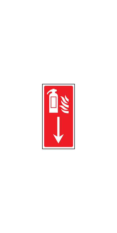 Fire Extinguisher down sign 21001hv