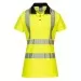 Yellow/Black Ladies Hi Vis Polo Shirt Portwest LW72