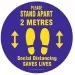 Social Distancing Floor Sticker Keep Distance