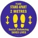 Social Distancing Floor Sticker Keep Distance