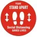 Social Distancing Floor Sticker 300mm