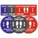 Social Distancing Floor Sticker 300mm